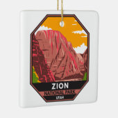Zion National Park Utah  Keramisch Ornament (Rechts)