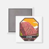 Zion National Park Utah Magneet (Voorkant / Achterkant)
