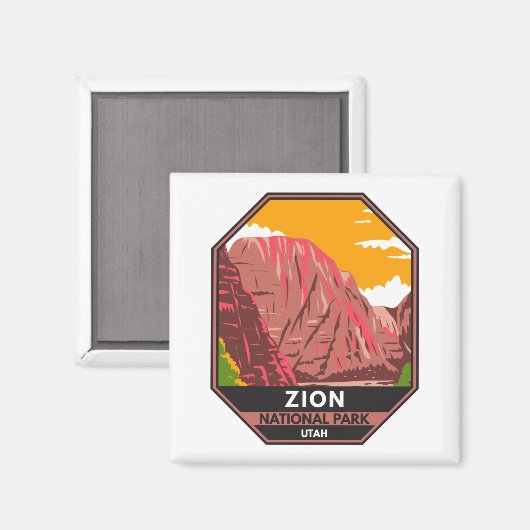 Zion National Park Utah  Magneet (Voorkant / Achterkant)