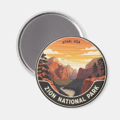 Zion National Park Utah Magneet (Voorkant / Achterkant)