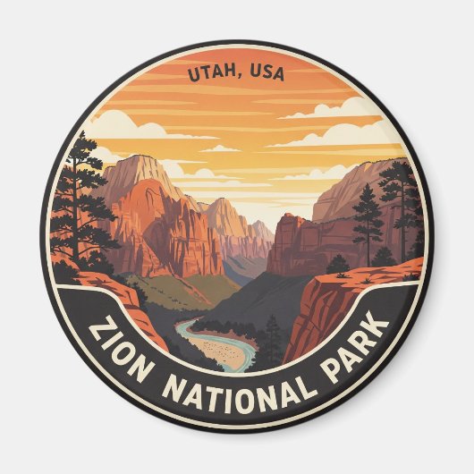Zion National Park Utah Magneet (Voorkant)