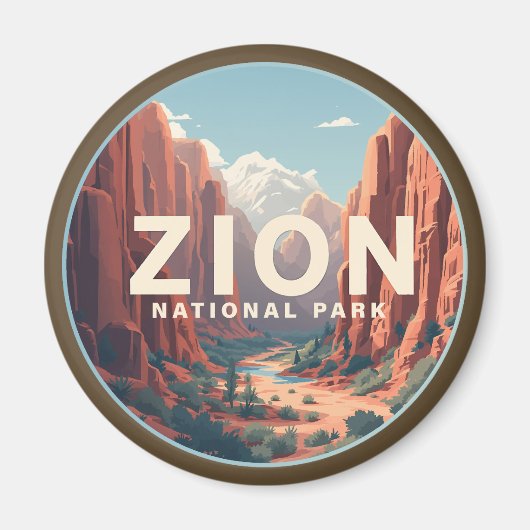 Zion National Park Utah Magneet (Voorkant)