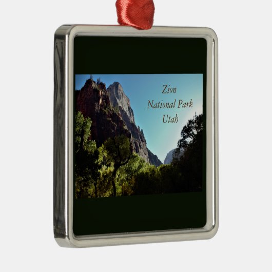 Zion National Park Utah Metalen Ornament (Rechts)