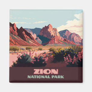 Zion National Park Utah Mountains Magneet