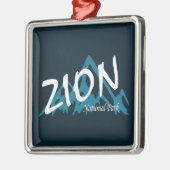 Zion National Park Utah Mountains Metalen Ornament (Links)