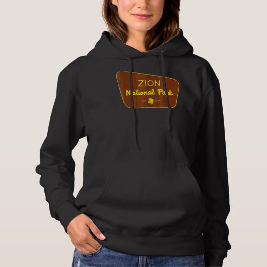 Zion National Park Utah Natuur Hoodie (Voorkant)