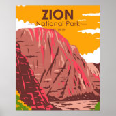 Zion National Park Utah  Poster (Voorkant)