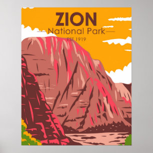 Zion National Park Utah  Poster