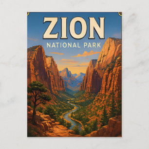 Zion National Park Utah Reis Cadeau Briefkaart