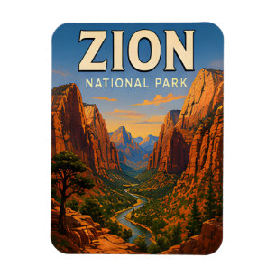 Zion National Park Utah Reis Cadeau Magneet