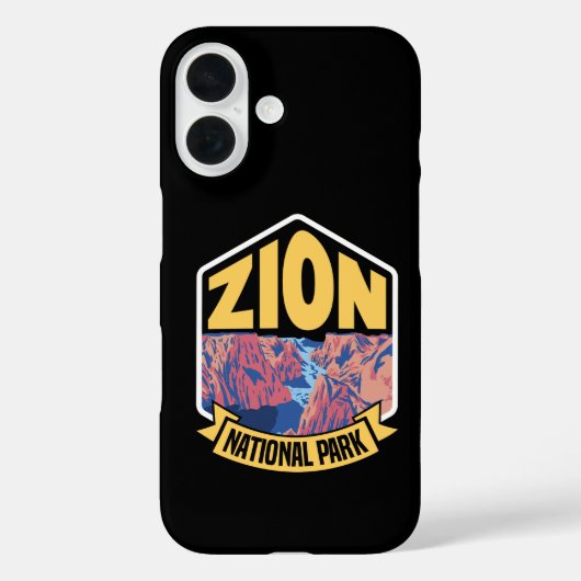 Zion National Park Utah Retro Case-Mate iPhone Case (Achterkant)