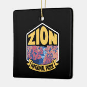 Zion National Park Utah Retro Keramisch Ornament (Links)