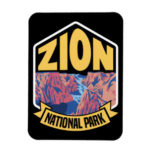 Zion National Park Utah Retro Magneet