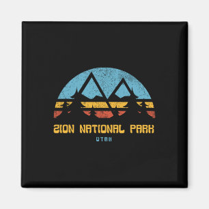 Zion National Park Utah Retro Vintage Wandelgesche Magneet