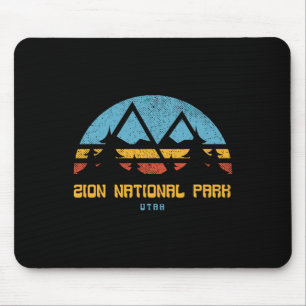 Zion National Park Utah Retro Vintage Wandelkado Muismat