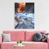 Zion National Park Utah the Narrows Fine Art Foto Canvas Afdruk (Insitu (Woonkamer))