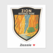 Zion National Park Utah The Narrows Vintage Sticker (Vel)