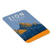 Zion National Park Utah The Watchman  Magneet (Rechterzijde)