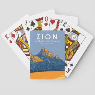 Zion National Park Utah The Watchman  Pokerkaarten