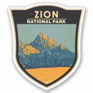 Zion National Park Utah The Watchman  Sticker