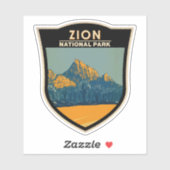 Zion National Park Utah The Watchman  Sticker (Vel)