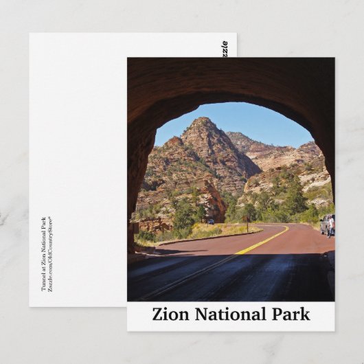Zion National Park Utah Travel Briefkaarten (Voorkant / Achterkant)