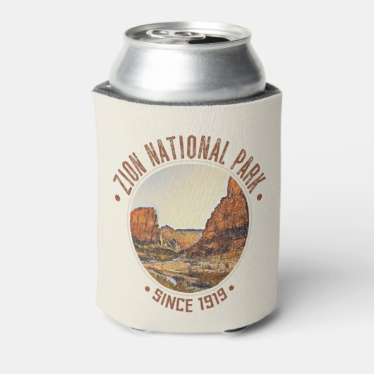 Zion National Park Utah USA Buiten Gehavend Blikjeskoeler (Blikje Achterkant)