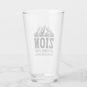 Zion National Park Utah USA Glas (Achterkant)