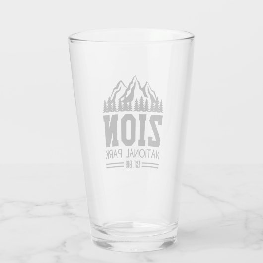 Zion National Park Utah USA Glas (Achterkant)