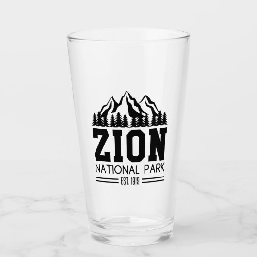 Zion National Park Utah USA Glas (Voorkant)