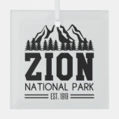 Zion National Park Utah USA Glas Ornament (Voorkant)