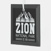 Zion National Park Utah USA Glas Ornament (Voorkant links)