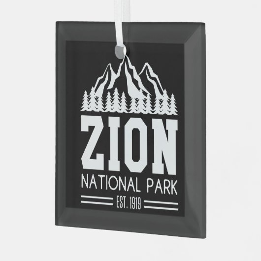 Zion National Park Utah USA Glas Ornament (Voorkant links)
