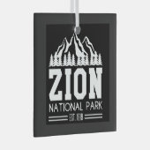 Zion National Park Utah USA Glas Ornament (Voorkant Rechts)