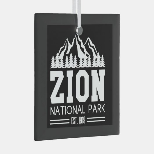Zion National Park Utah USA Glas Ornament (Voorkant Rechts)