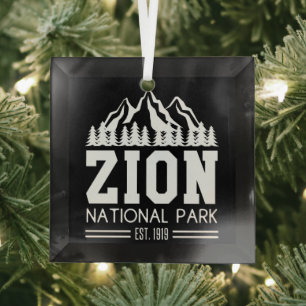 Zion National Park Utah USA Glas Ornament