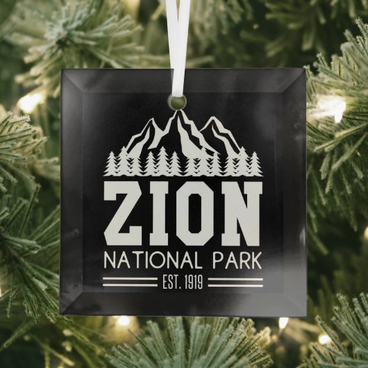 Zion National Park Utah USA Glas Ornament (Insitu)
