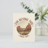 Zion National Park Utah USA Outdoor Distress Briefkaart (Staand voorkant)