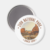 Zion National Park Utah USA Outdoor Distress Magneet (Voorkant / Achterkant)
