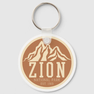 Zion National Park Utah USA Outdoor Retro Sleutelhanger