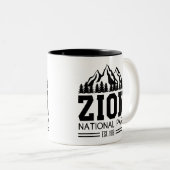 Zion National Park Utah USA Tweekleurige Koffiemok (Voorkant rechts)