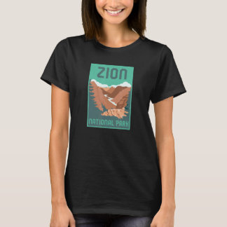 Zion National Park Utah Vakantieposter Stijl Retro T-shirt