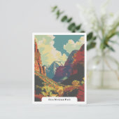 Zion National Park, Utah Verenigde Staten Briefkaart (Staand voorkant)
