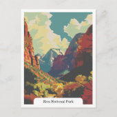 Zion National Park, Utah Verenigde Staten Briefkaart (Voorkant)