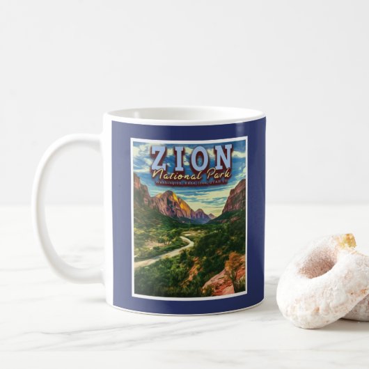 ZION NATIONAL PARK - UTAH VERENIGDE STATEN KOFFIEMOK (Met donut)