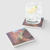 Zion National Park, Utah, Verenigde Staten Stenen Onderzetter (Zijkant)