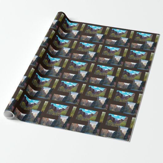 Zion National Park, Utah Wrapping Paper Cadeaupapier (Uitgerold)