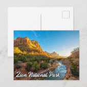 Zion National Park, Verenigde Staten Briefkaart (Voorkant / Achterkant)