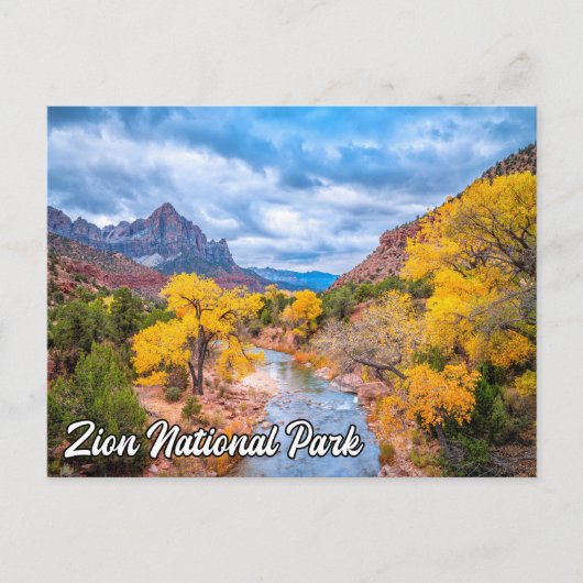 Zion National Park, Verenigde Staten Briefkaart (Voorkant)
