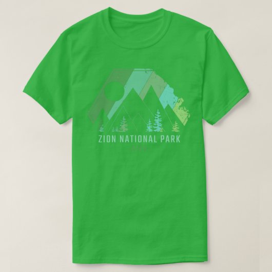 Zion National Park Vintage 2 T-shirt (Design voorkant)